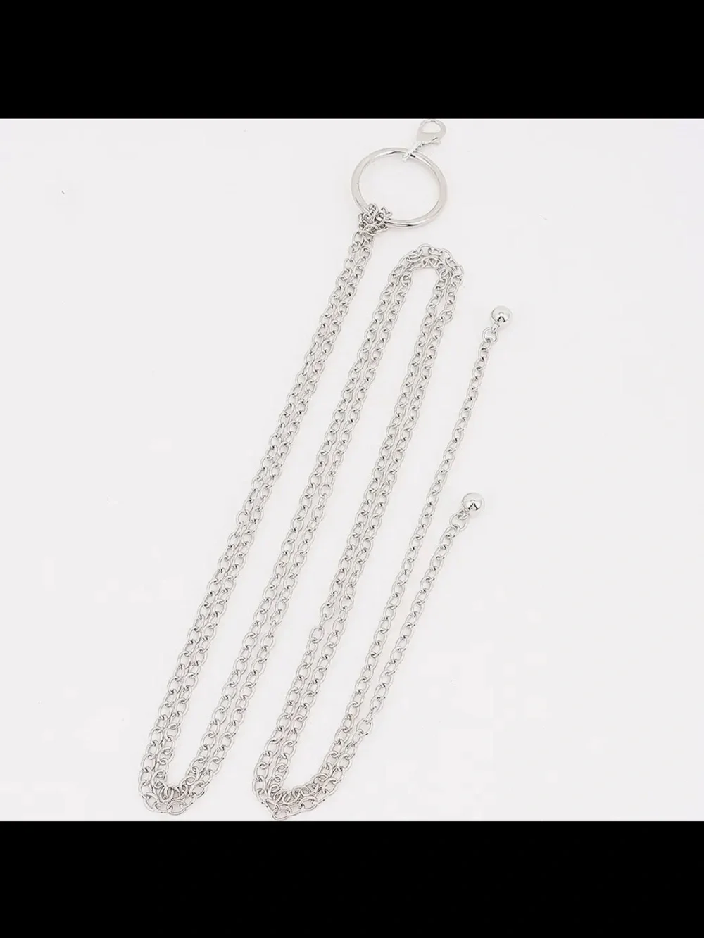 Boho Chic  Chain Circle Waist Belt - Sleek Metallic Accessory